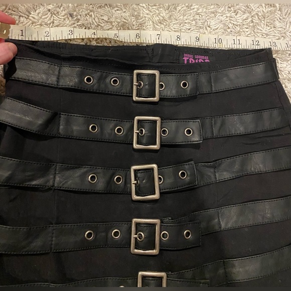 Rare Tripp NYC Dang Goodman Buckle Mini Skirt Size S - Picture 6 of 10